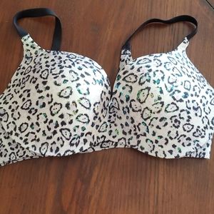 Victorias secret sequin leapord print push up